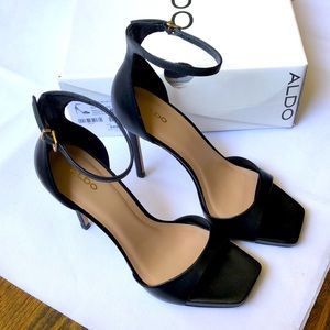 Women’s Black High Heels Stiletto Leather